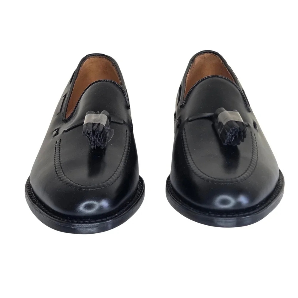 Allen Edmonds Grayson Black Leather Tassel Loafers Mens 9 NWOB